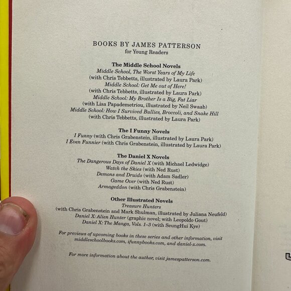 I Even Funnier By James Patterson & Chris Grabenstein Hardcover 2013 - Picture 4 of 4